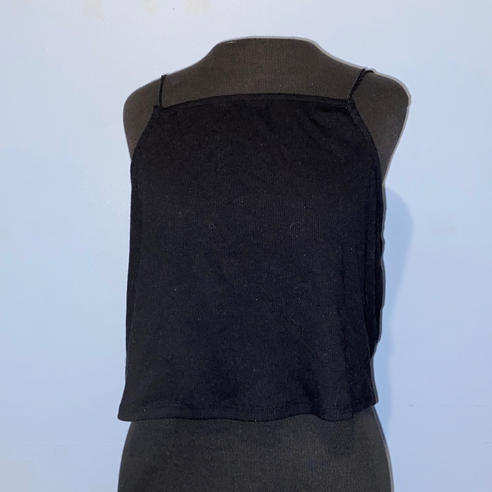 High Neck Cropped Tank Top